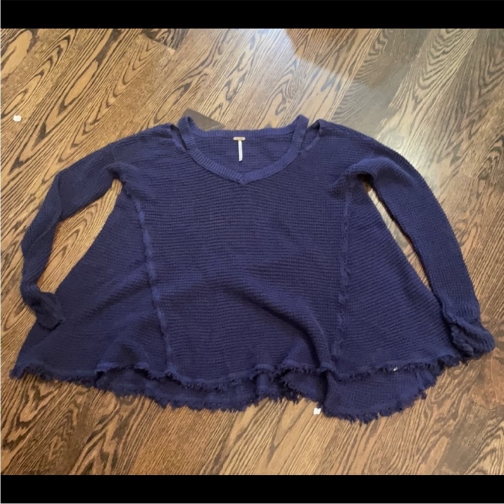 Free People Navy Sweater